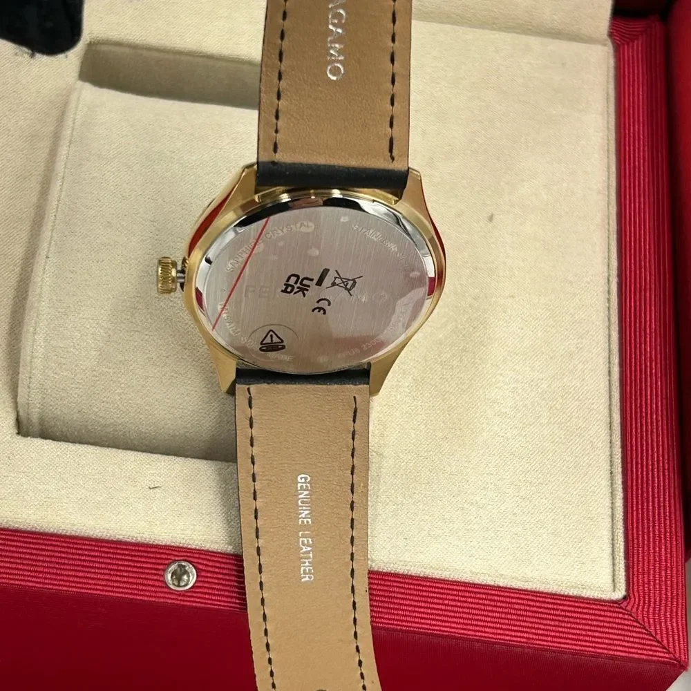 Men's Salvatore Ferragamo, Swiss watch 42 mm black strap NWT